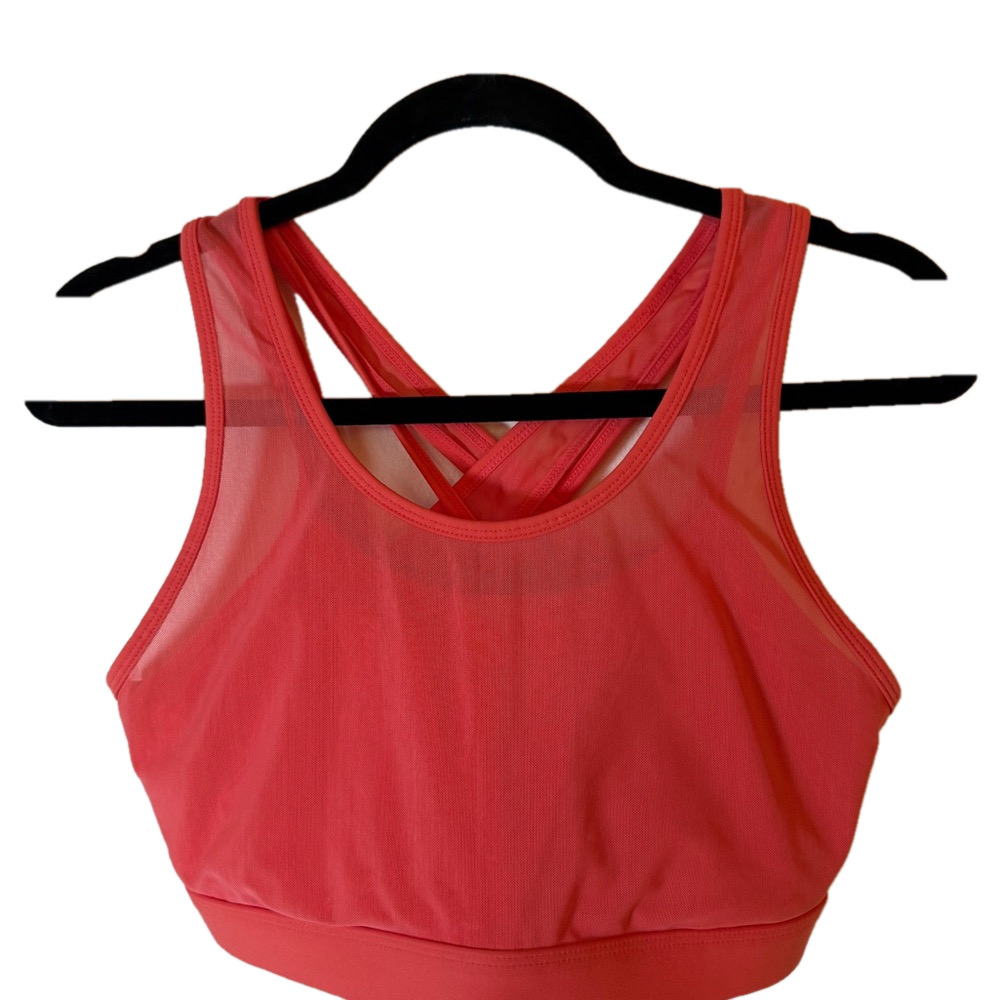 Fabletics Coral Crush Faye High Impact Sports Bra SKU 0026